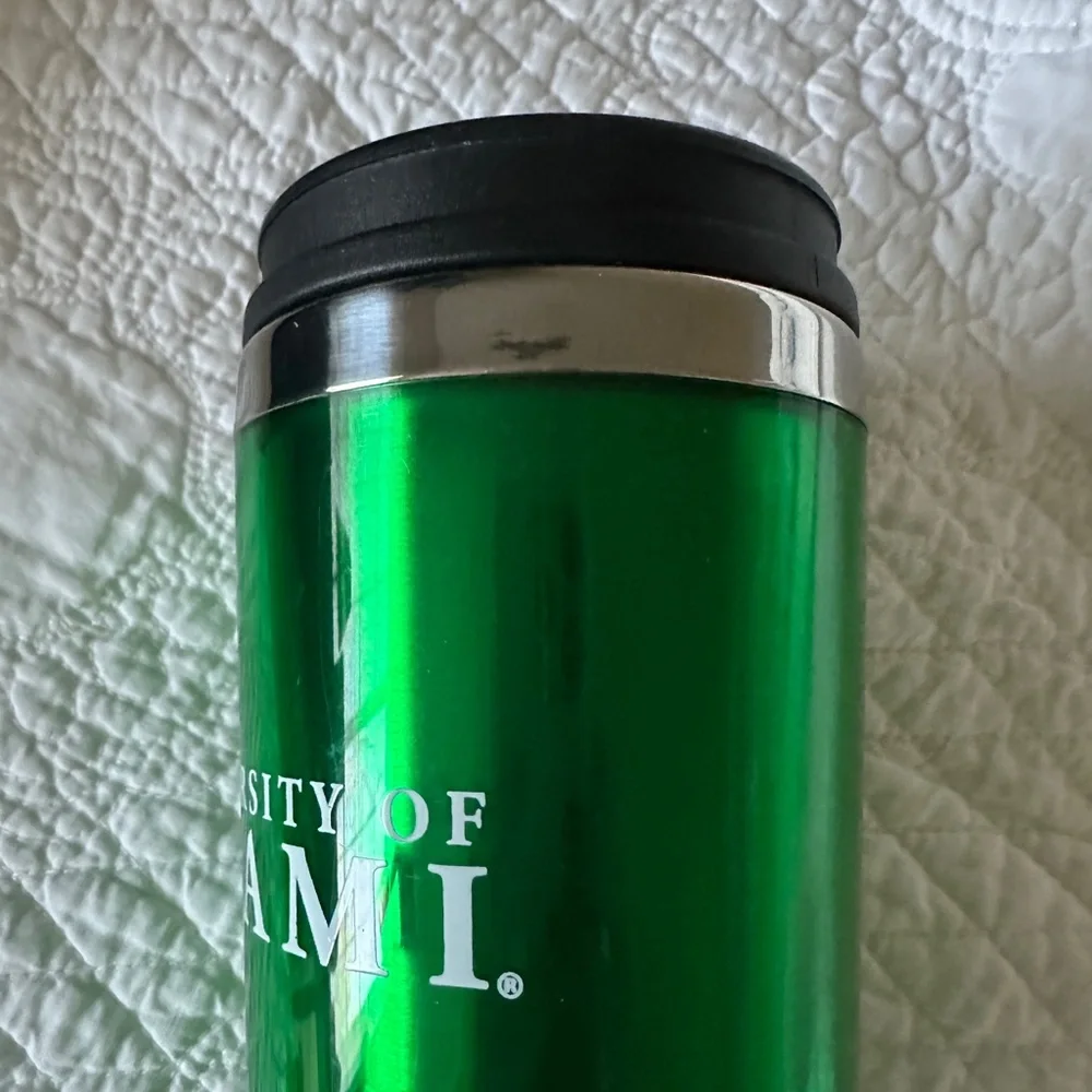 University of Miami Travel Tumbler Coffee Mug Cup